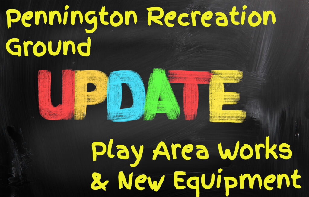 Pennington Recreation Ground New Update - Works and New Equipment - Chalk Graphic