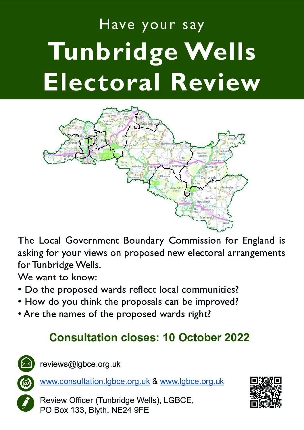 Tunbridge Wells Electoral Review – Local Government Boundary Commission for England Consultation