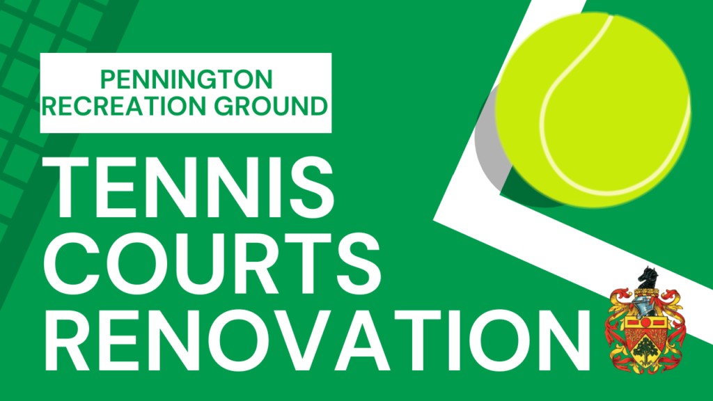 Pennington Tennis Courts Renovation Graphic